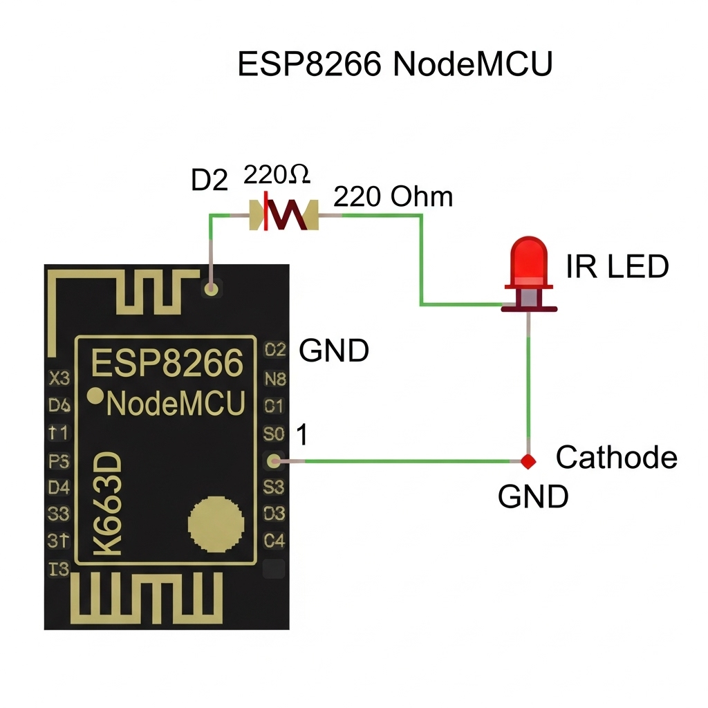 ESP8266接线示意图