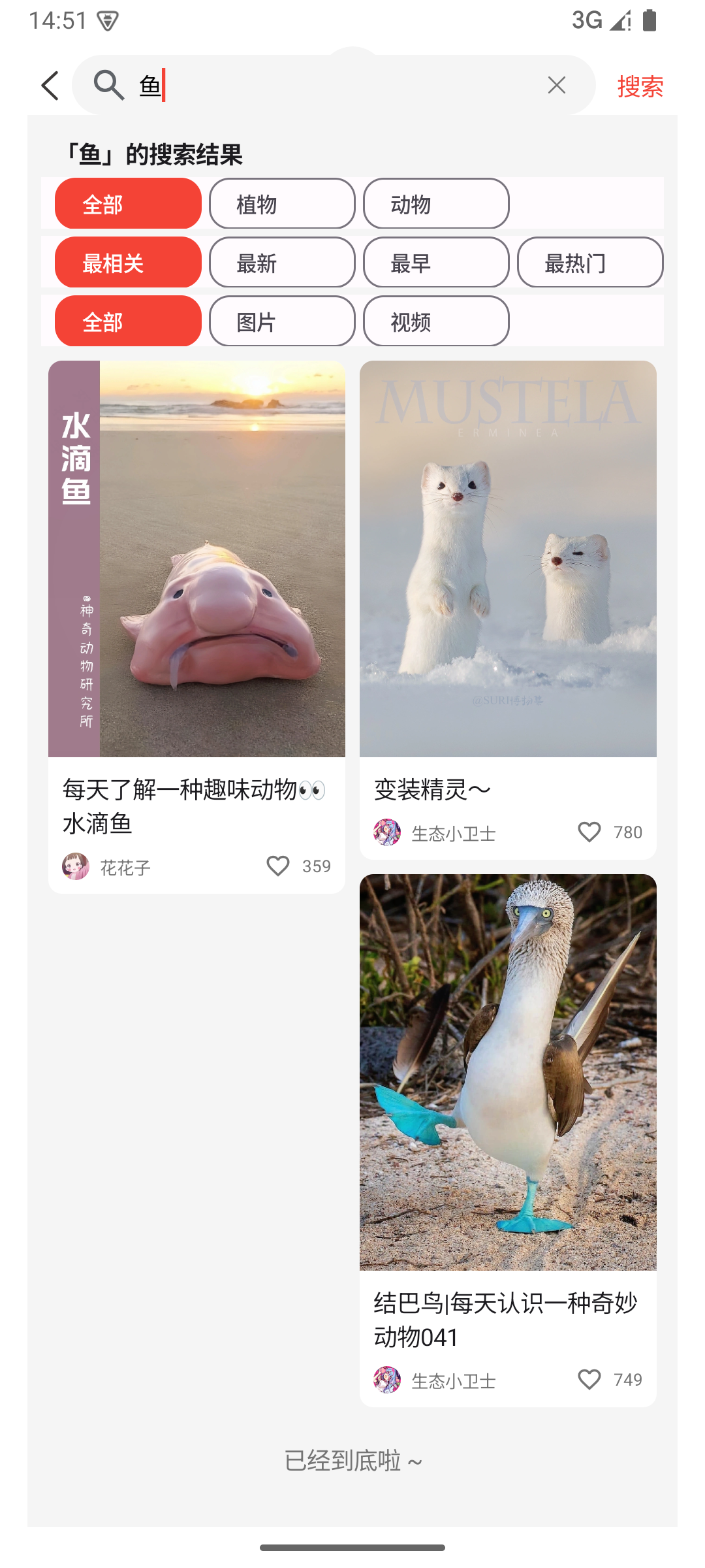 搜索结果页
